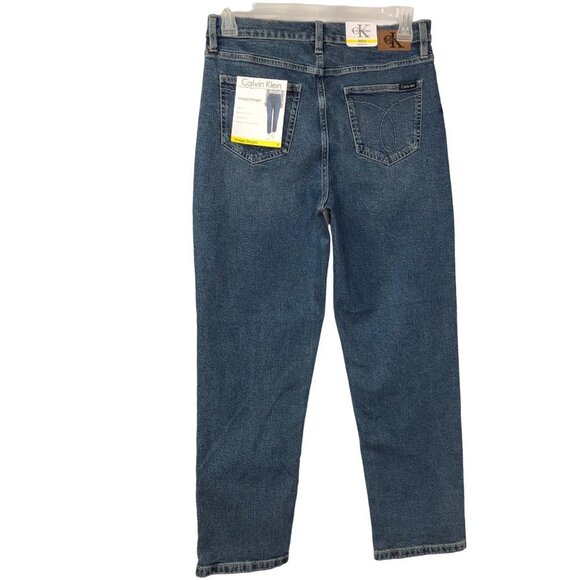 CALVIN KLEIN HIGH RISE VINTAGE STRAIGHT JEANS NEW WITH TAG - Picture 6 of 12